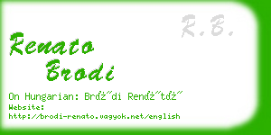 renato brodi business card